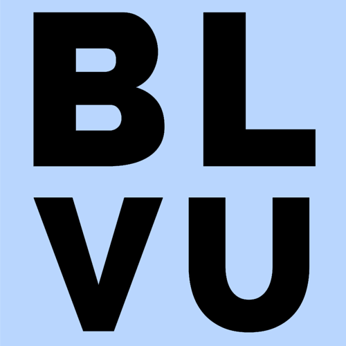 The Bellevue logo blue