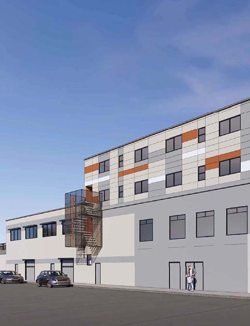 outside of building with parking
